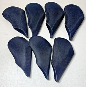 7 Golf Club Iron Head Covers Black (lot of 7) - Picture 1 of 1