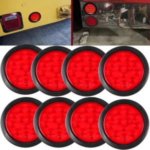 Remolque de camión 8 piezas luces de freno traseras LED de 4" para Freightliner Peterbilt - Imagen 1 de 12