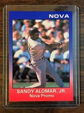 1988 Star Company SANDY ALOMAR JR Limited Edition  NOVA Promo Card 100 printed