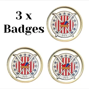 3 x Polnische Luftwaffe 303 Geschwader (BU8) Anstecknadel Abzeichen - Bild 1 von 3