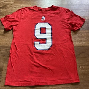 Nike New England Patriots #9 Judon Size Medium Womens Tshirt Red Football Tops - Picture 1 of 8