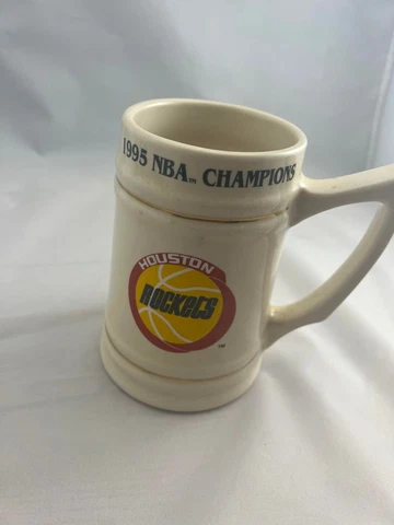 Vintage 1995 HOUSTON ROCKETS NBA World Champions Ceramic Stein mug Cover