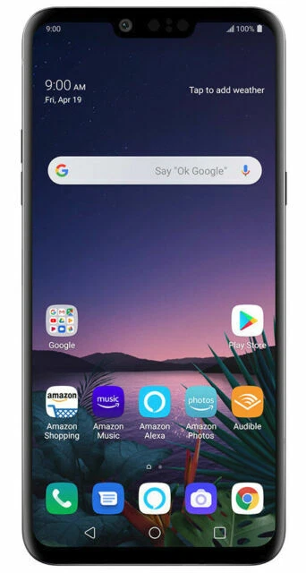 LG G8 ThinQ - 128GB - Aurora Black (Unlocked) (Single SIM) with Alexa Hands-Free