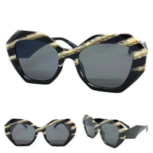 Exaggerated Classic Retro SUN GLASSES Unique Funky Exotic Animal Print Frame C2 - Picture 1 of 6