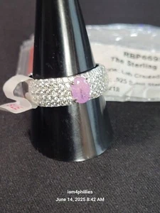 Bomb Party The Sterling Club RBP6695- Sz 11 Lab Created Iris Ice Crystal - Picture 1 of 4