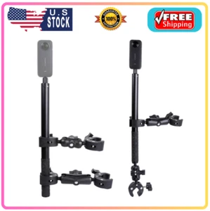 Motorcycle Mount Kit for Insta360 One X3 X2 RS- Double Clamps Handlebar Holder w - Picture 1 of 8
