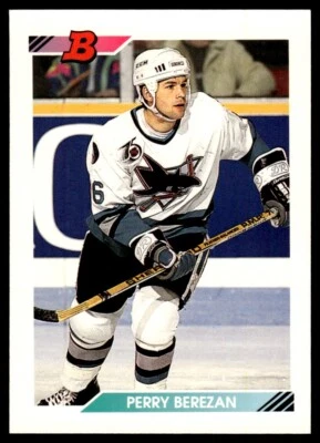 1992 Bowman #105 Perry Berezan - San Jose Sharks - Image 1 of 2