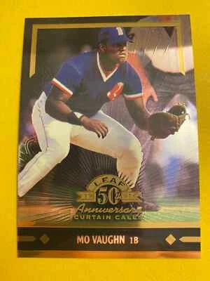Mo Vaughn 1998 Donruss Hoja 50 Aniversario Cortina Llamadas #347 Medias Rojas de Boston Foto 1 de 2