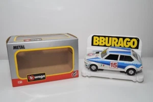 B35 1:24 BBURAGO BURAGO 168 0168 FIAT RHYTHM RALLY ABARTH MONTE CARLO BIANCO ... - Foto 1 di 19
