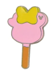 Park Food Ice Cream Popsicle Mickey Head Pink Yellow Bow Disney Trading Pin New - Picture 1 of 1