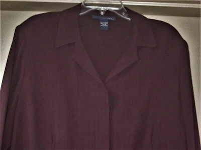 sz 14 / 16 VENEZIA ЧИСТЫЙ ПОЛИЭСТЕР БЕЗ ПОДКЛАДКИ ТЕМНО-БОРДОВЫЙ ПАЛЬТО - ДЛИННЫЙ ЖАКЕТ  - Изображение 1 из 4