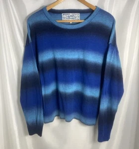 Pink Martini Damen Pullover Moonlit Blue Größe M Streifen - Bild 1 von 5
