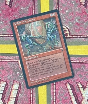 MTG GOBLIN WAR DRUMS (Hudson) Fallen Empire (Wyvern Back) (OldManMTG 010-545) - Image 1 of 4