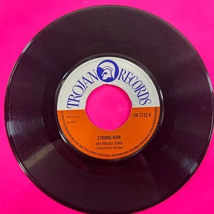 HOT ROD ALL STARS - " STRONG MAN " 7" Vinyl Reggae TROJAN TR-7732 - VG+ - Imagen 1 de 4