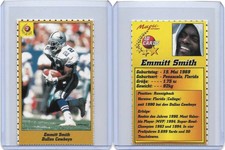1995 German Magic Sport I D Emmitt Smith + Dallas Cowboys Team W/ Aikman