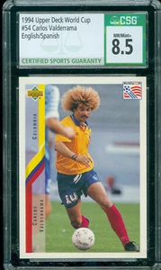 1994 Upper Deck World Cup #54 CARLOS VALDERRAMA English/SPANISH CSG 8.5 - Picture 1 of 4