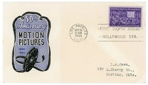 1944 - #926 -50th Anniversary Motion Picture First Day Cover - Picture 1 of 2