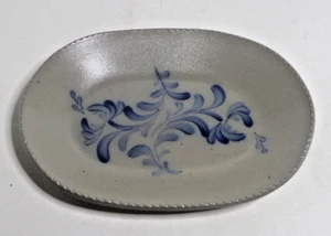 Plato ovalado ROWE pottery works 11 1/2" x 8 1/2" 1994 - Imagen 1 de 4