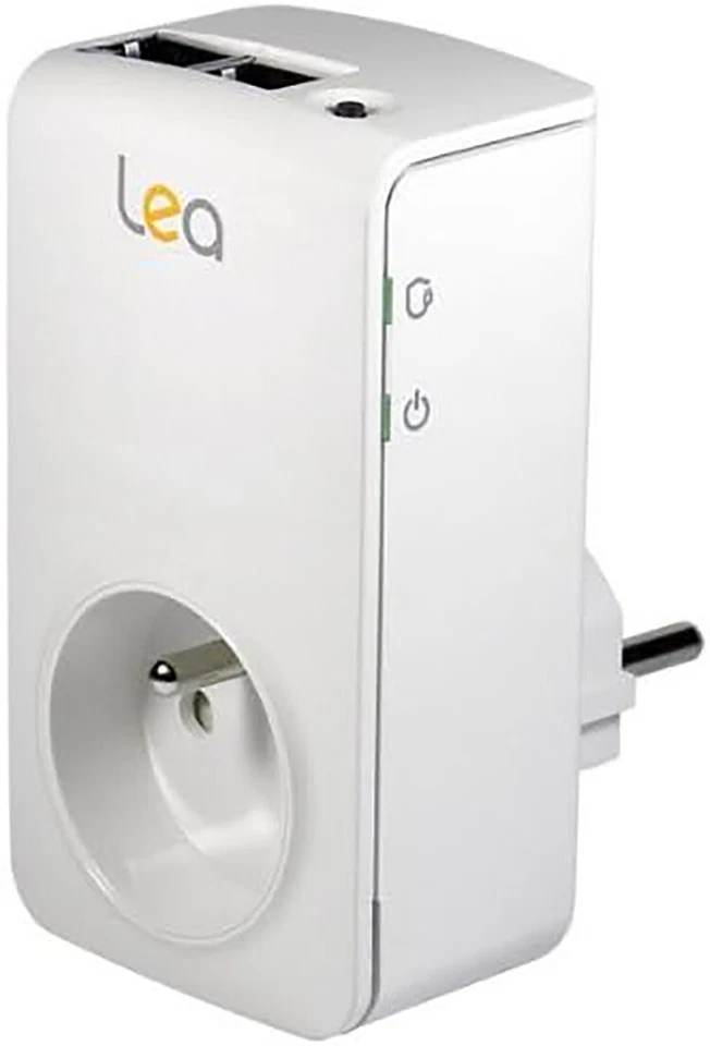 Lea NetSocket 200 Mono Nano 2 Ethernet Mbps mit Steckdose Powerline 200 Mbit/s - Bild 1 von 1