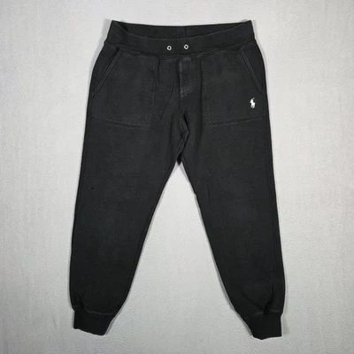 Pantalones deportivos Polo Ralph Lauren para hombre medianos negros joggers pony atletismo polar Foto 1 de 4