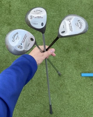 Callaway Big Bertha War Bird golf clubs 7.5, 11, 12 Degrees 3 Clubs - Image 1 of 4