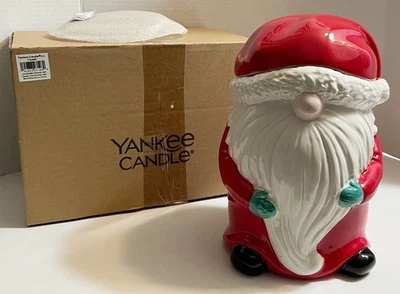 Tarro de galletas Yankee Candle Santa Gnome/portavelas grande Navidad con caja - Estate Foto 1 de 4