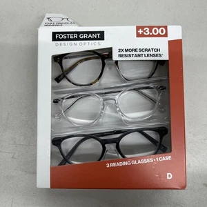 Foster Grant Lesen 3er Pack - Brille +3,00 Style D - Bild 1 von 2