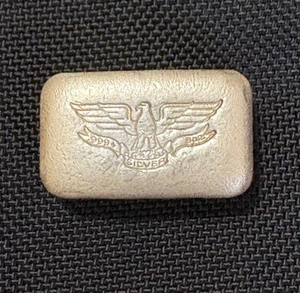 W H FOSTER ~ BARRA VERTIDA DE PLATA DE 3 OZ ~ TRIÁNGULO PERERA DEAK ~ ¡MENOS DE 200!! - Imagen 1 de 5