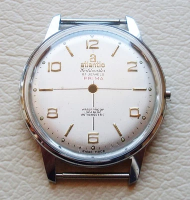 CASSA GENERICA 38mm PER ATLANTIC WORLDMASTER (senza quadrante) NEW OLD STOCK - Immagine 1 di 4