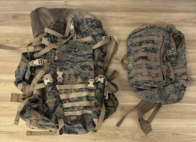 USMC Propper APB03 Arcteryx Main & Assault Pack Mochila Set Woodland MARPAT Foto 1 de 4