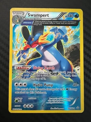 Pokemon TCG Swampert (Alpha) 36/160 XY Primal Clash Reverse Holo DMG - Image 1 of 2