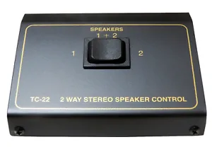 2 Pair Way Stereo Compact Rugged Speaker Switcher Selector Switch box 1x2 TC-22