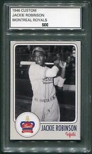 Custom 1946 Jackie Robinson Montreal Royals Intl League AAA Baseball Card A