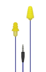 Plugfones Guardian Earplug, Headphones, Blue/Yellow - Picture 1 of 6