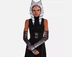 Star Wars The Mandalorian Ahsoka Costume Kit Headpiece Sleeves Halloween NEW - Picture 1 of 3