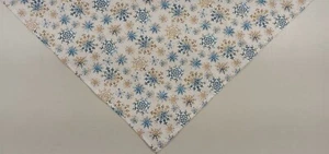 Bandana/Bufanda para Perro Corbata en Navidad, Azul, Blanco, Copos de Nieve, Grande - Imagen 1 de 3
