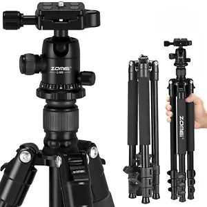 ZOMEI Q555 Professional Aluminium Tripod&Ball Head Travel for Canon Nikon Camera - Picture 1 of 8