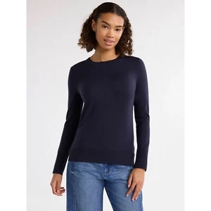 FREE ASSEMBLY Damen Pullover Langarm Rundhals dunkelblau Gr. S NEU mit Etikett - Bild 1 von 22
