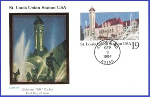 USA3 #UX177 U/A COLORANO SILK FDC St. Louis Union Station - Imagen 1 de 1