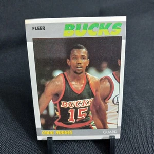 Tarjeta de baloncesto Craig Hodges 1987 Fleer #52 Milwaukee Bucks NBA (1A49) - Imagen 1 de 3