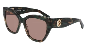 LONGCHAMP LO741S 306 TEXTURED GREEN 55/17/140 Women's Sunglasses - Picture 1 of 3