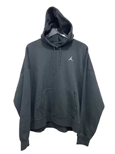 Nike Air Jordan Brooklyn Hoodie Fleece Black NWT Size XL Women - Picture 1 of 7