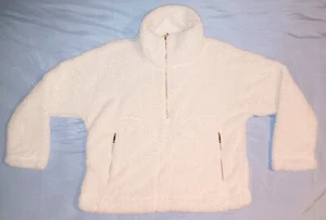 WOMENS TOMMY HILFIGER 1/4 ZIP SHERPA FAUX FUR SUPER SOFT SWEATER LARGE EUC - Picture 1 of 15
