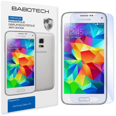 2x Panzerfolie Display Schutzfolie für Samsung Galaxy S5 SIEHE VIDEO  - Bild 1 von 4