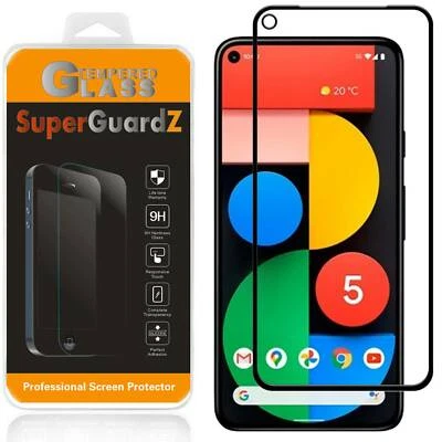 SuperGuardZ FULL COVER Tempered Glass Screen Protector Shield For Google Pixel 5 - Image 1 of 4