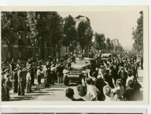 Vintage Postcard RPPC General Leclerc's Liberation Of Paris Allied Soldiers - Picture 1 of 2