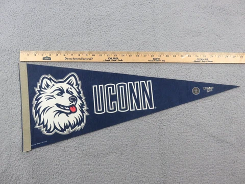 UCONN Huskies Pennant Felt Wincraft USA College  12"x30" Cover