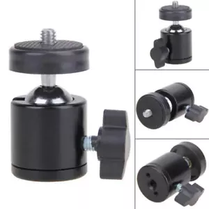 360 Swivel Ball Head Camera Tripod Monopod Head 1/4" Screw Mount Stand - Picture 1 of 6