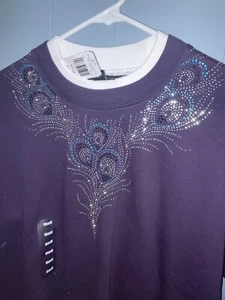 Trilllogy Morning Sun Eggplant Purple New Long Sleeve Sweatshirt Size S ❤️blt11j - Picture 1 of 11