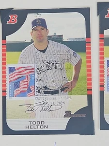 todd helton hall of fame induction day stamped canceled cancel stamp card hof 24 - Picture 1 of 1